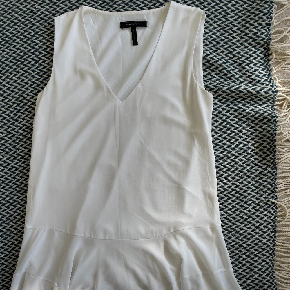 BCBG White Flowy Summer Dress